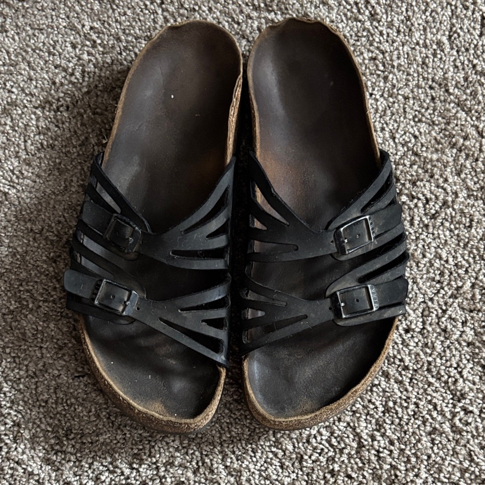 Birkenstock Black Strappy Sandals